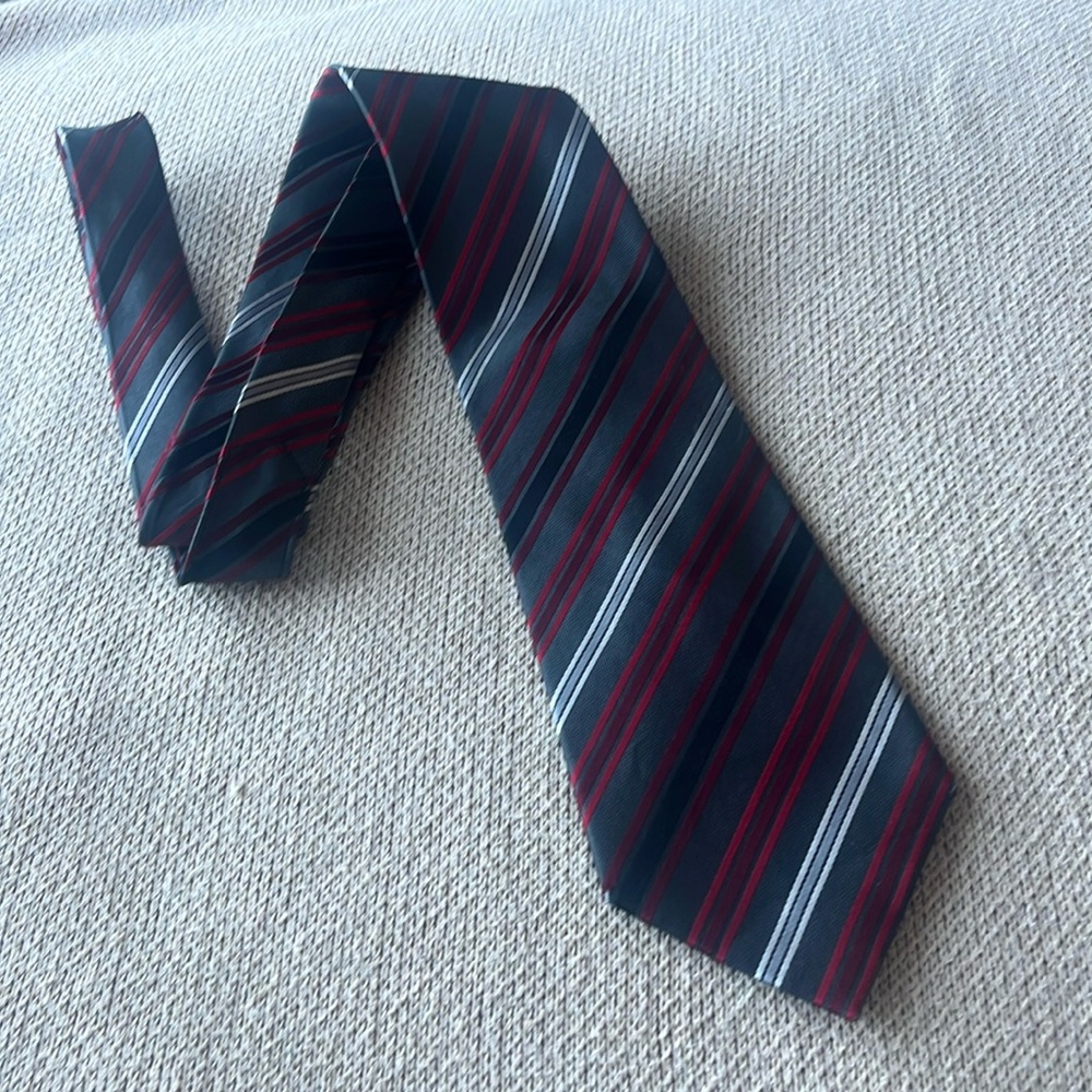 2/$25 👔 Jones New York | Tie, red, grey